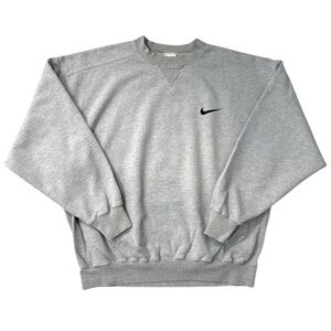 Vintage Nike Mini Swoosh crewneck sweatshirt in gray -‎ L